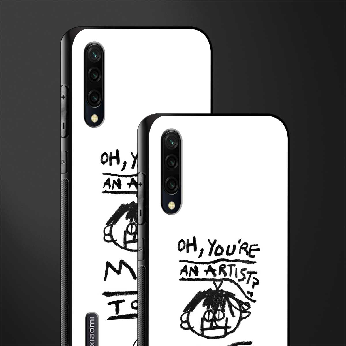 you're an artist glass case for mi a3 redmi a3 image-2