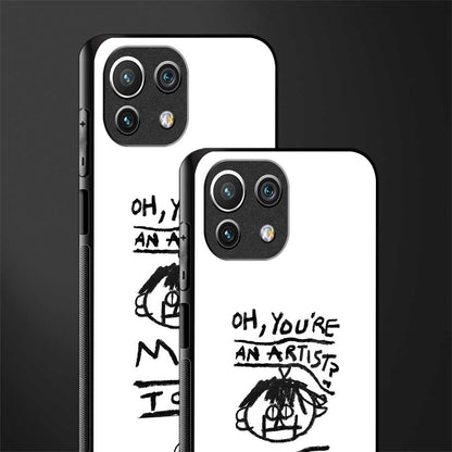 you're an artist glass case for mi 11 lite image-2