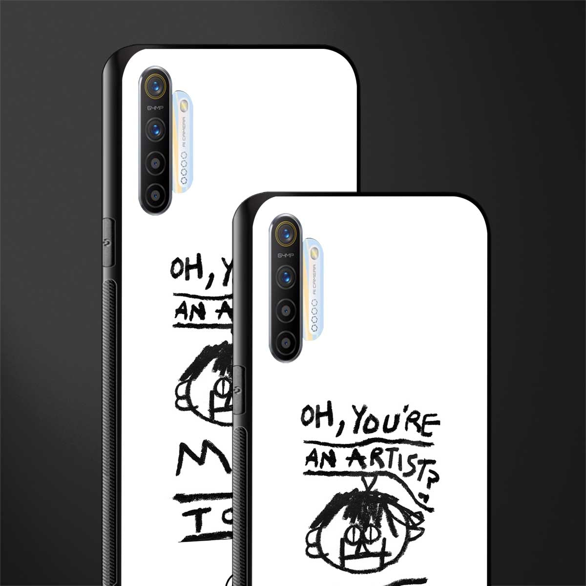 you're an artist glass case for realme x2 image-2