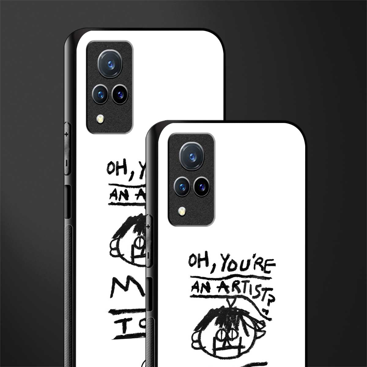 you're an artist glass case for vivo v21 5g image-2