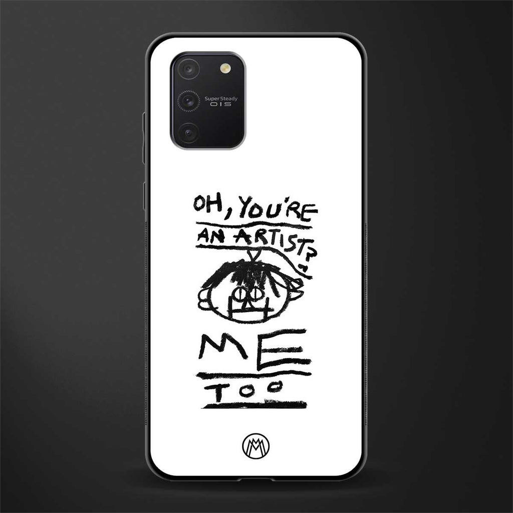you're an artist glass case for samsung galaxy a91 image