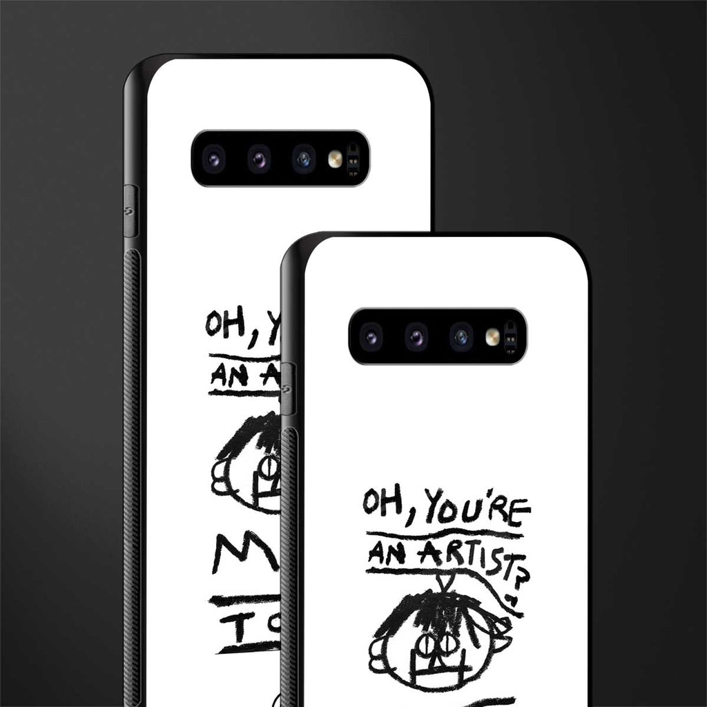 you're an artist glass case for samsung galaxy s10 image-2