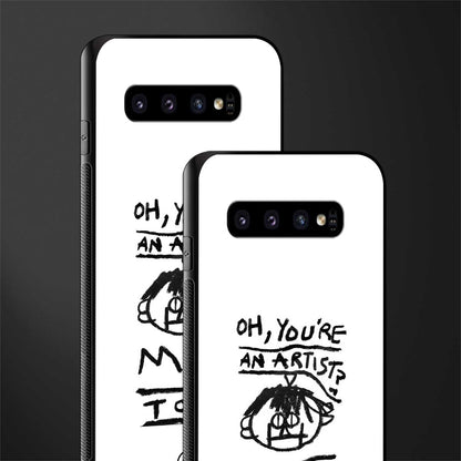 you're an artist glass case for samsung galaxy s10 image-2