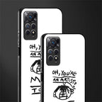 you're an artist glass case for redmi note 11 pro image-2