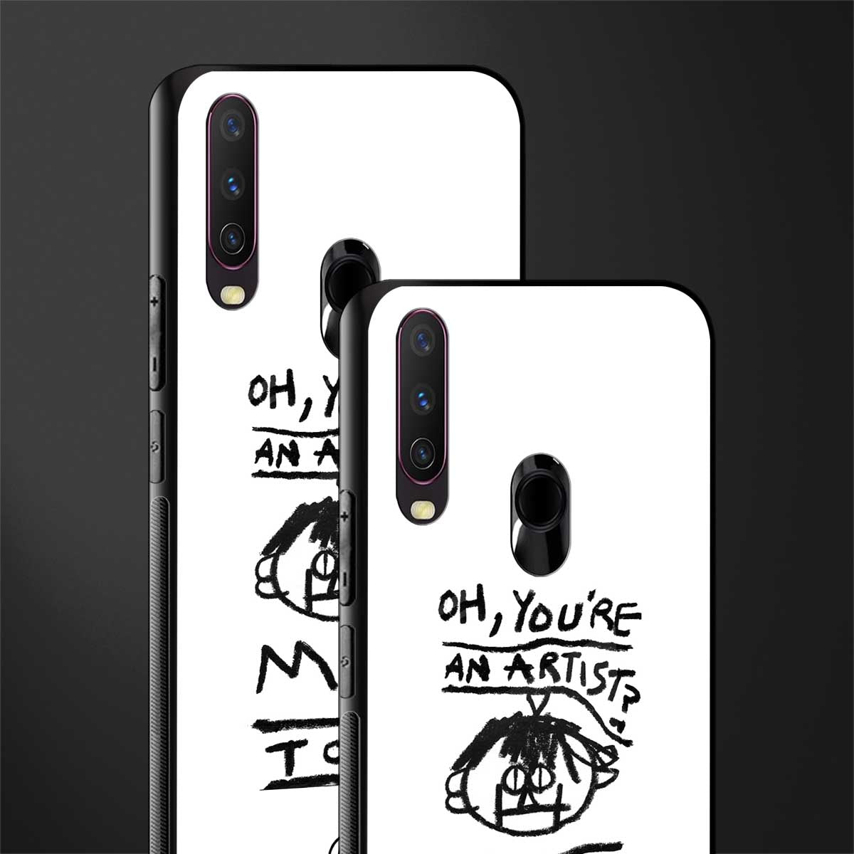 you're an artist glass case for vivo y12 image-2