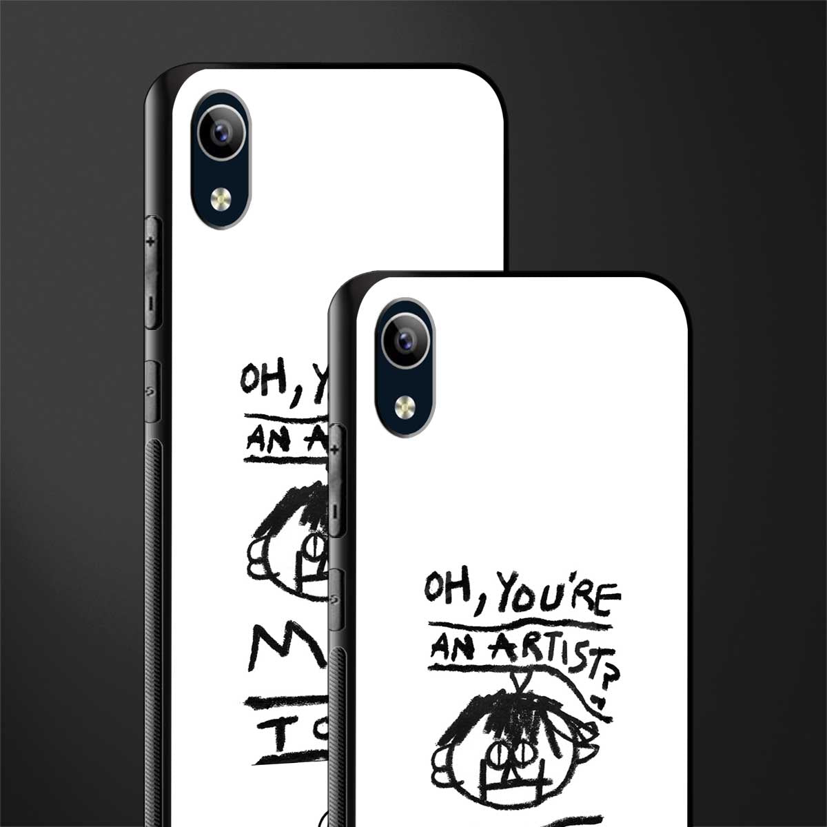 you're an artist glass case for vivo y1s without fingerprint image-2