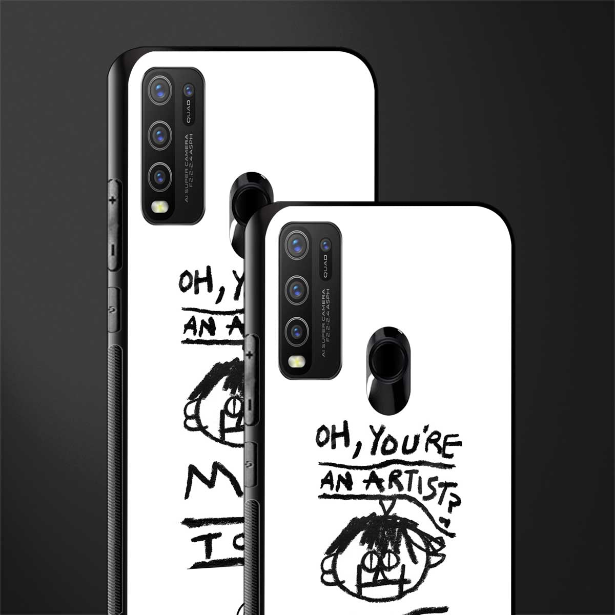 you're an artist glass case for vivo y30 image-2