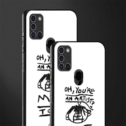 you're an artist glass case for samsung galaxy a21s image-2