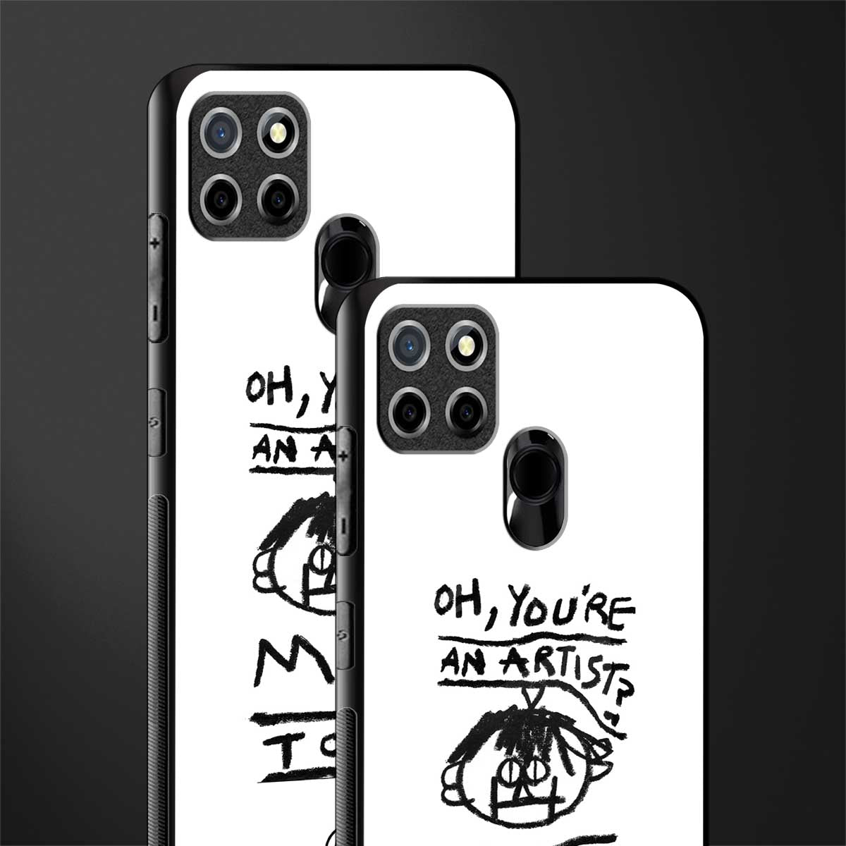 you're an artist glass case for realme narzo 30a image-2