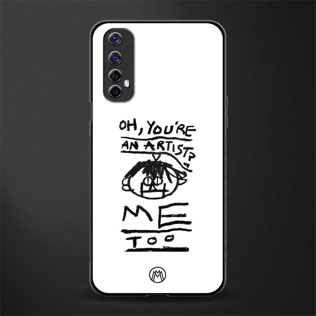 you're an artist glass case for realme 7 image