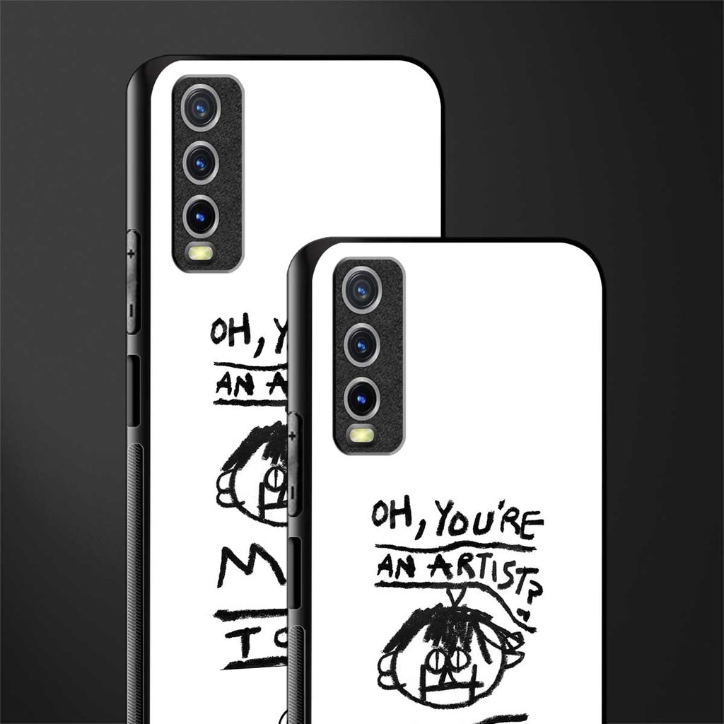 you're an artist glass case for vivo y20 image-2