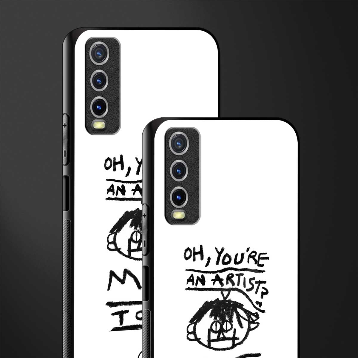 you're an artist glass case for vivo y20i vivo y20t image-2