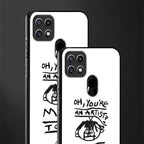 you're an artist glass case for oppo a15 image-2