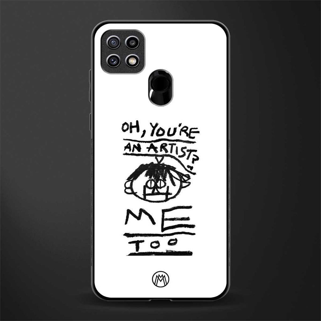 you're an artist glass case for oppo a15 image