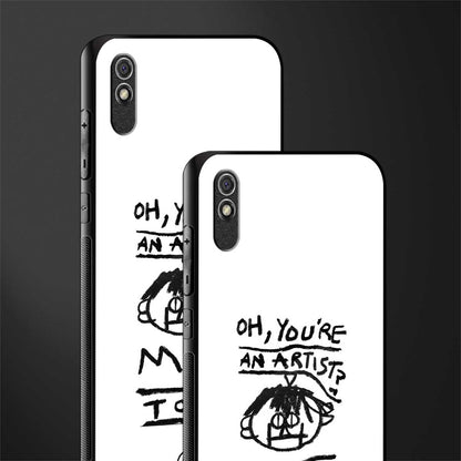 you're an artist glass case for redmi 9i image-2