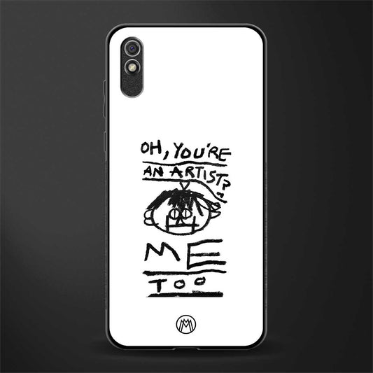 you're an artist glass case for redmi 9i image