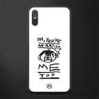 you're an artist glass case for redmi 9a image