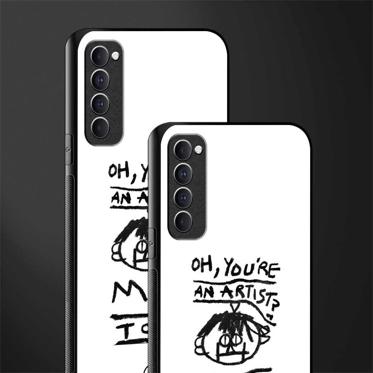 you're an artist glass case for oppo reno 4 pro image-2