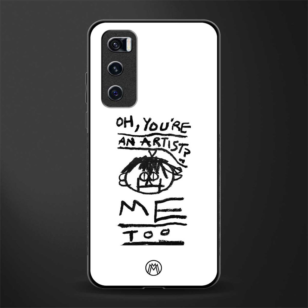 you're an artist glass case for vivo v20 se image