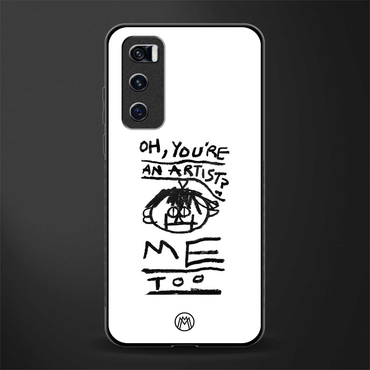 you're an artist glass case for vivo v20 se image