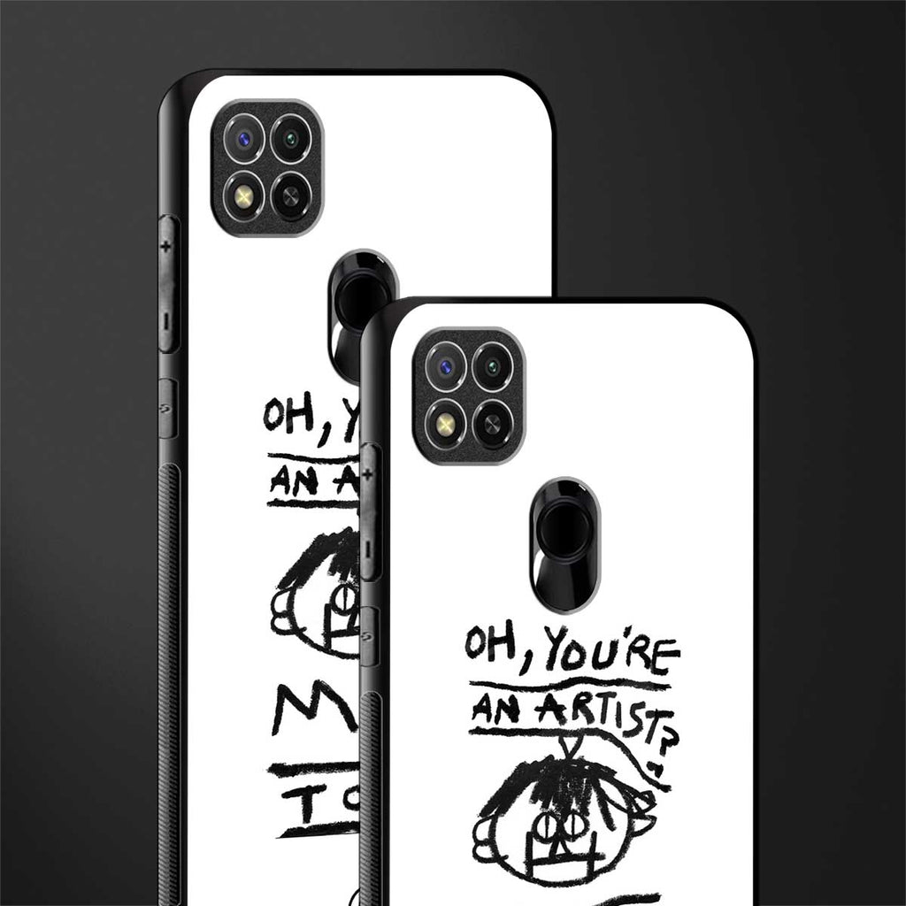 you're an artist glass case for redmi 9 image-2