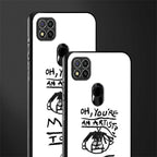you're an artist glass case for redmi 9c image-2