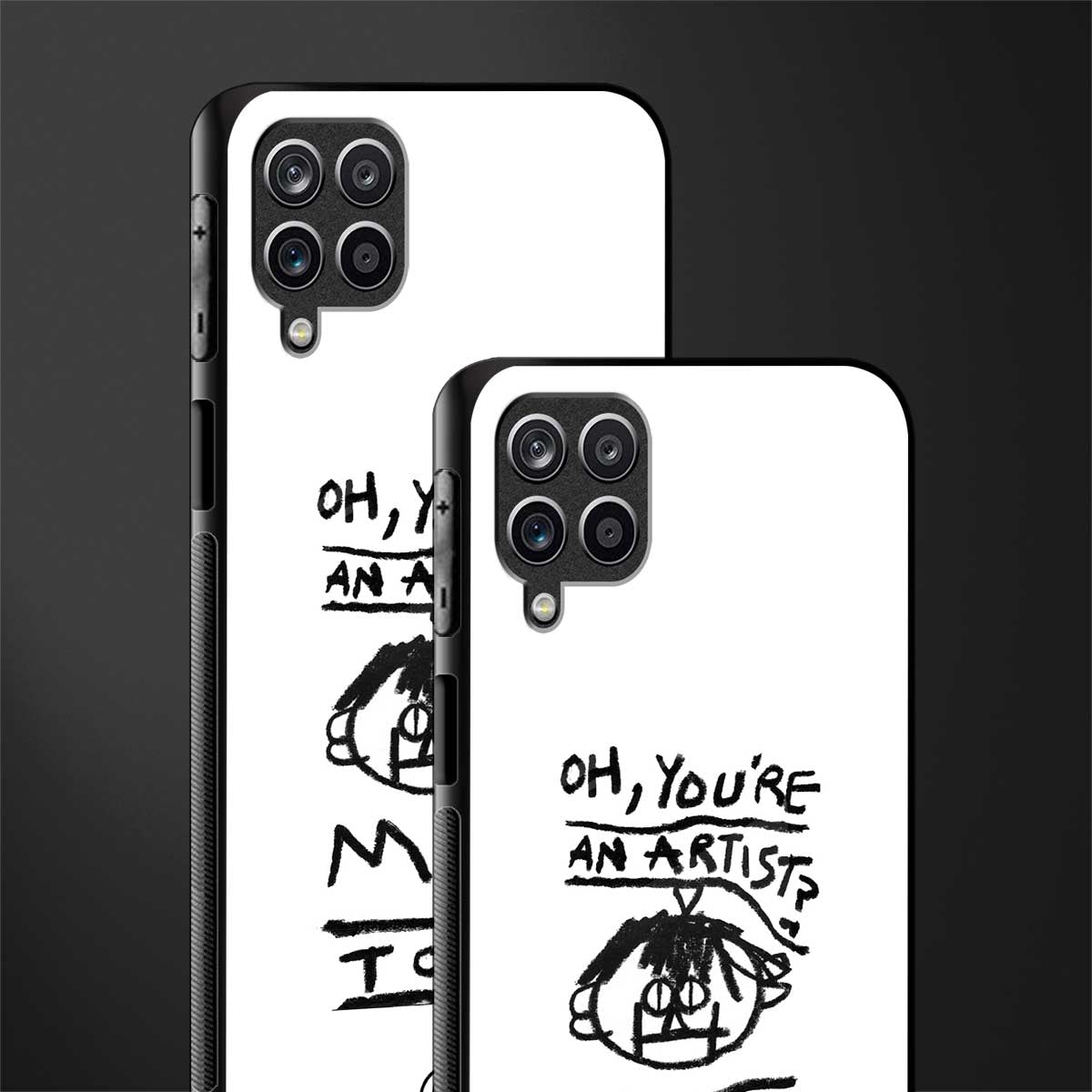 you're an artist glass case for samsung galaxy m12 image-2