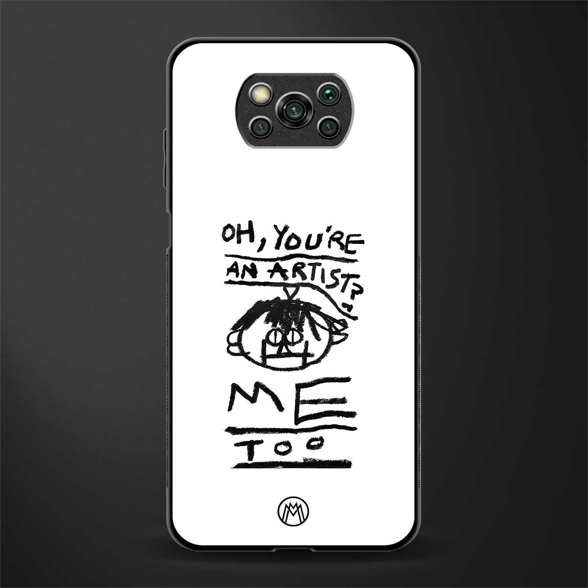 you're an artist glass case for poco x3 image