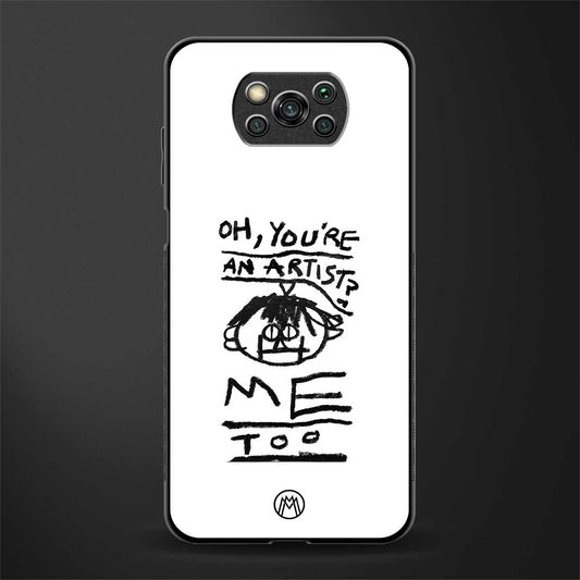 you're an artist glass case for poco x3 image
