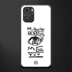 you're an artist glass case for redmi note 10 image