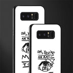 you're an artist glass case for samsung galaxy note 8 image-2