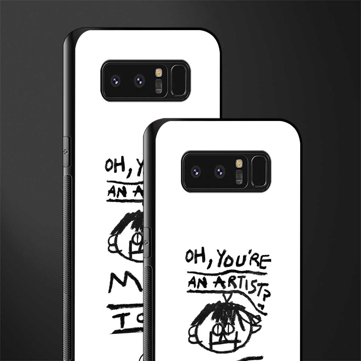 you're an artist glass case for samsung galaxy note 8 image-2