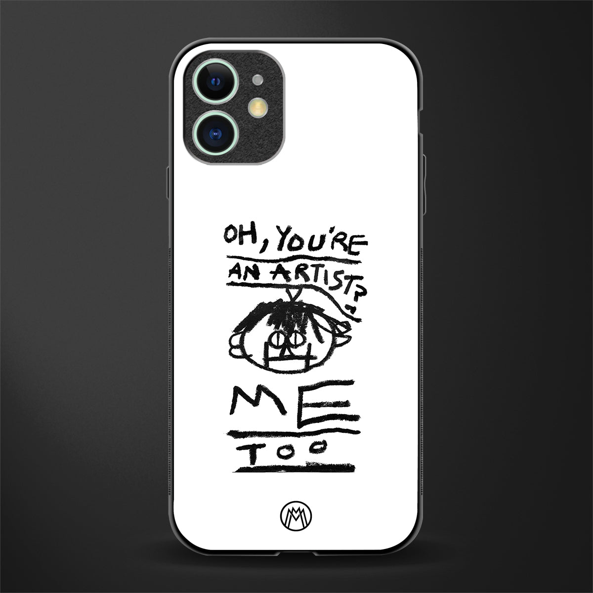 you're an artist glass case for iphone 12 mini image