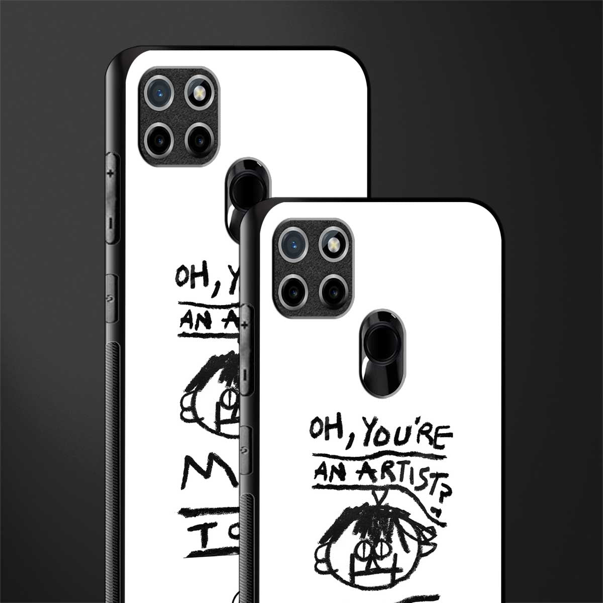 you're an artist glass case for realme c21 image-2