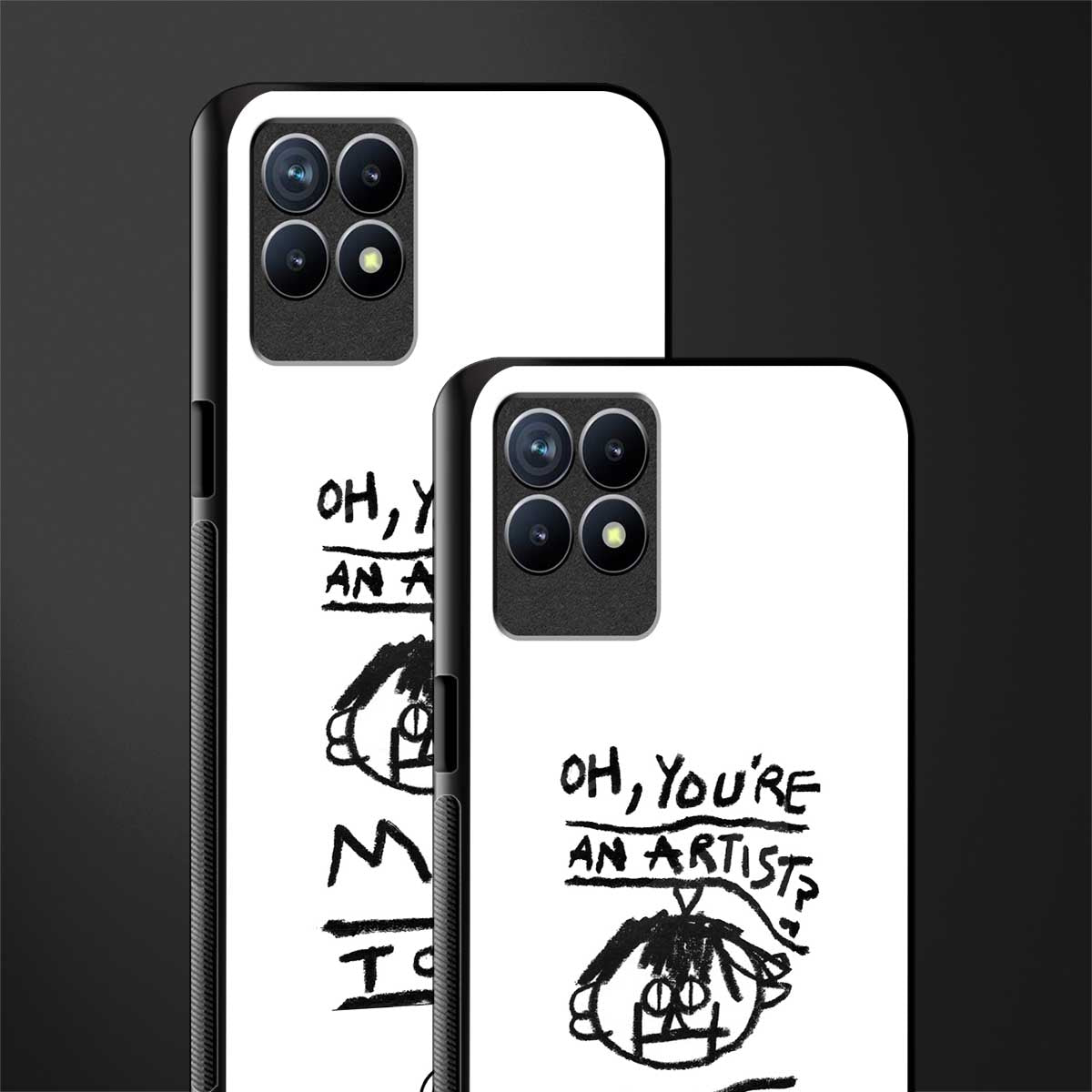 you're an artist glass case for realme 8i image-2