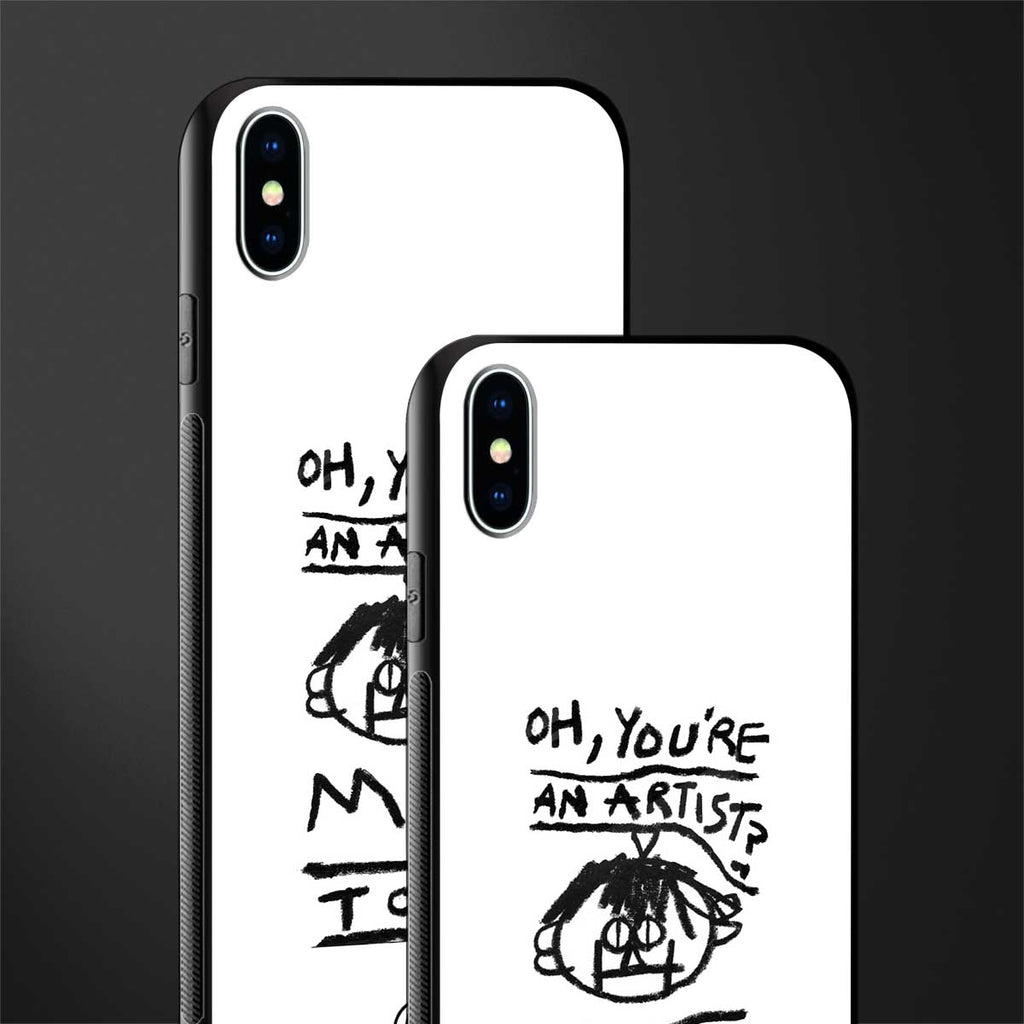 you're an artist glass case for iphone xs max image-2