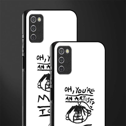 you're an artist glass case for samsung galaxy a03s image-2