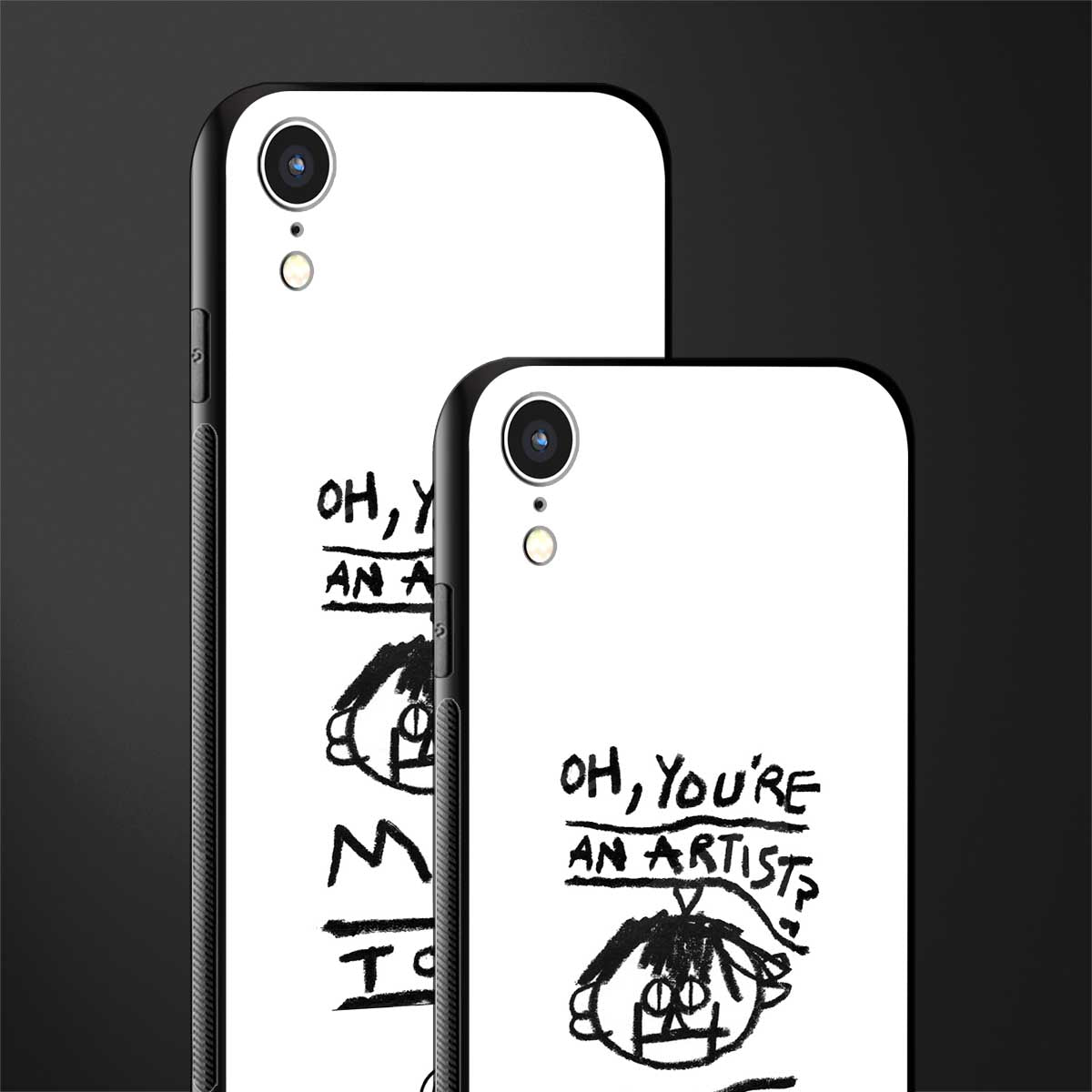 you're an artist glass case for iphone xr image-2