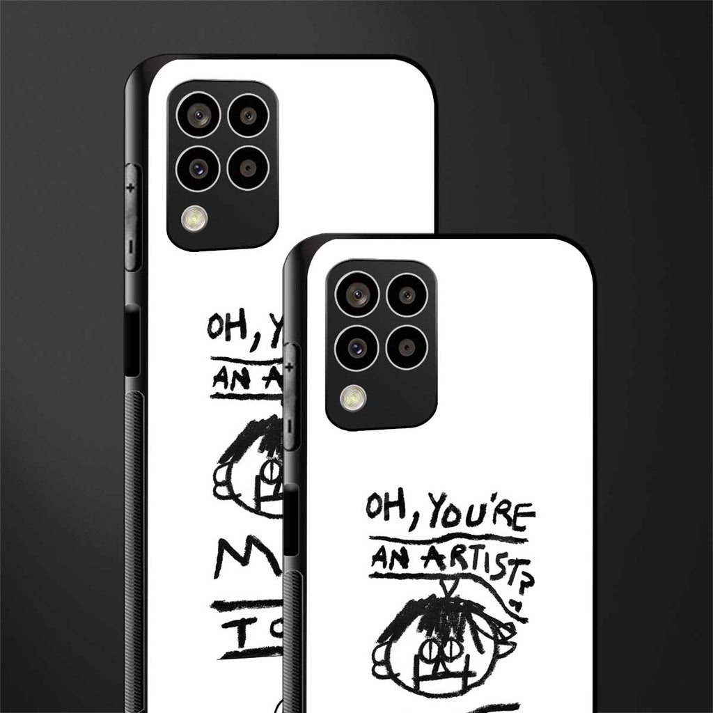 you're an artist back phone cover | glass case for samsung galaxy m33 5g