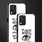 you're an artist back phone cover | glass case for samsung galaxy m33 5g