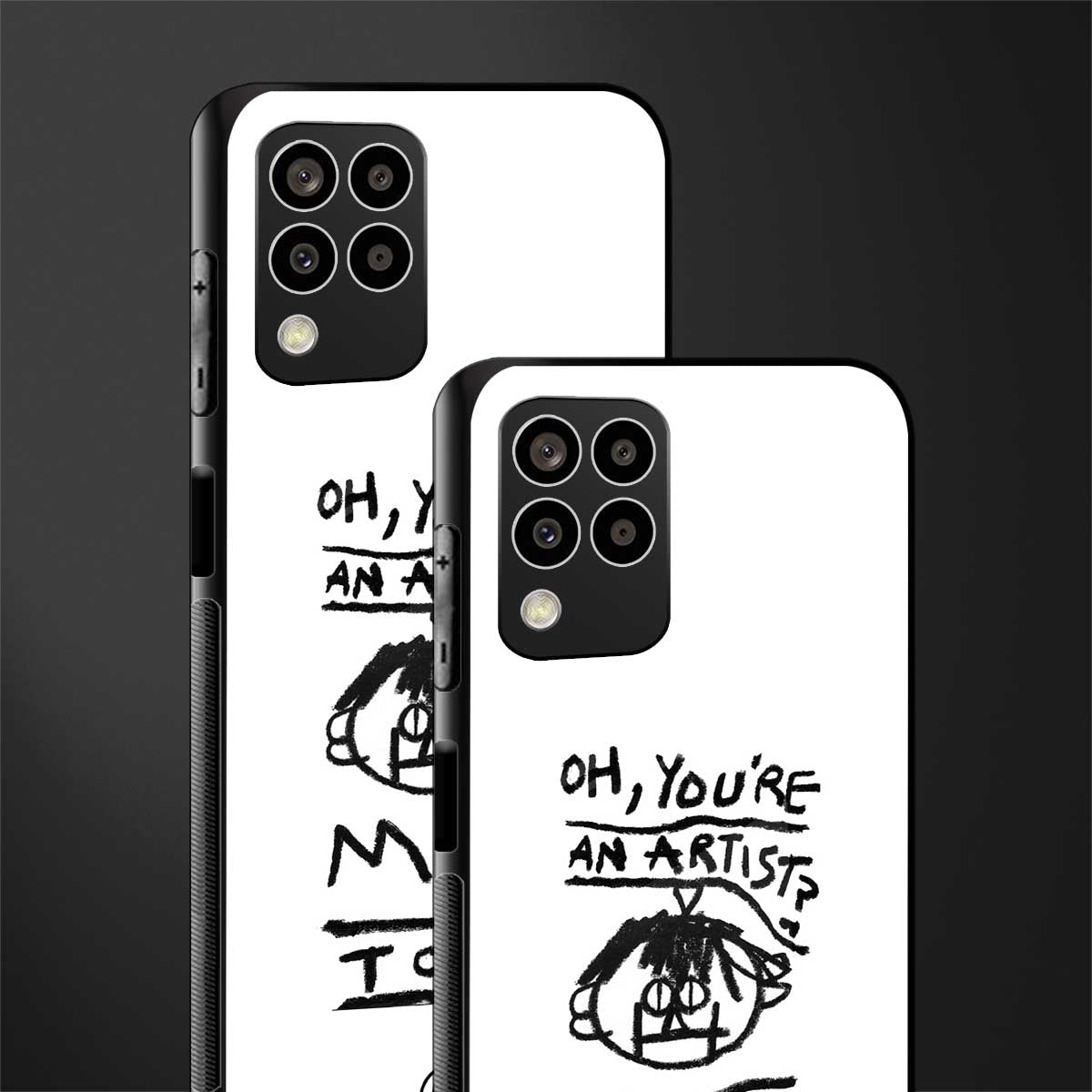 you're an artist back phone cover | glass case for samsung galaxy m33 5g