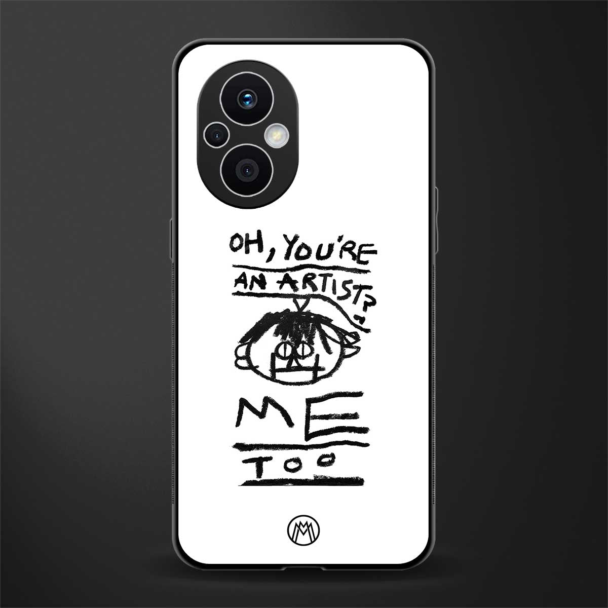 you're an artist back phone cover | glass case for oppo f21 pro 5g