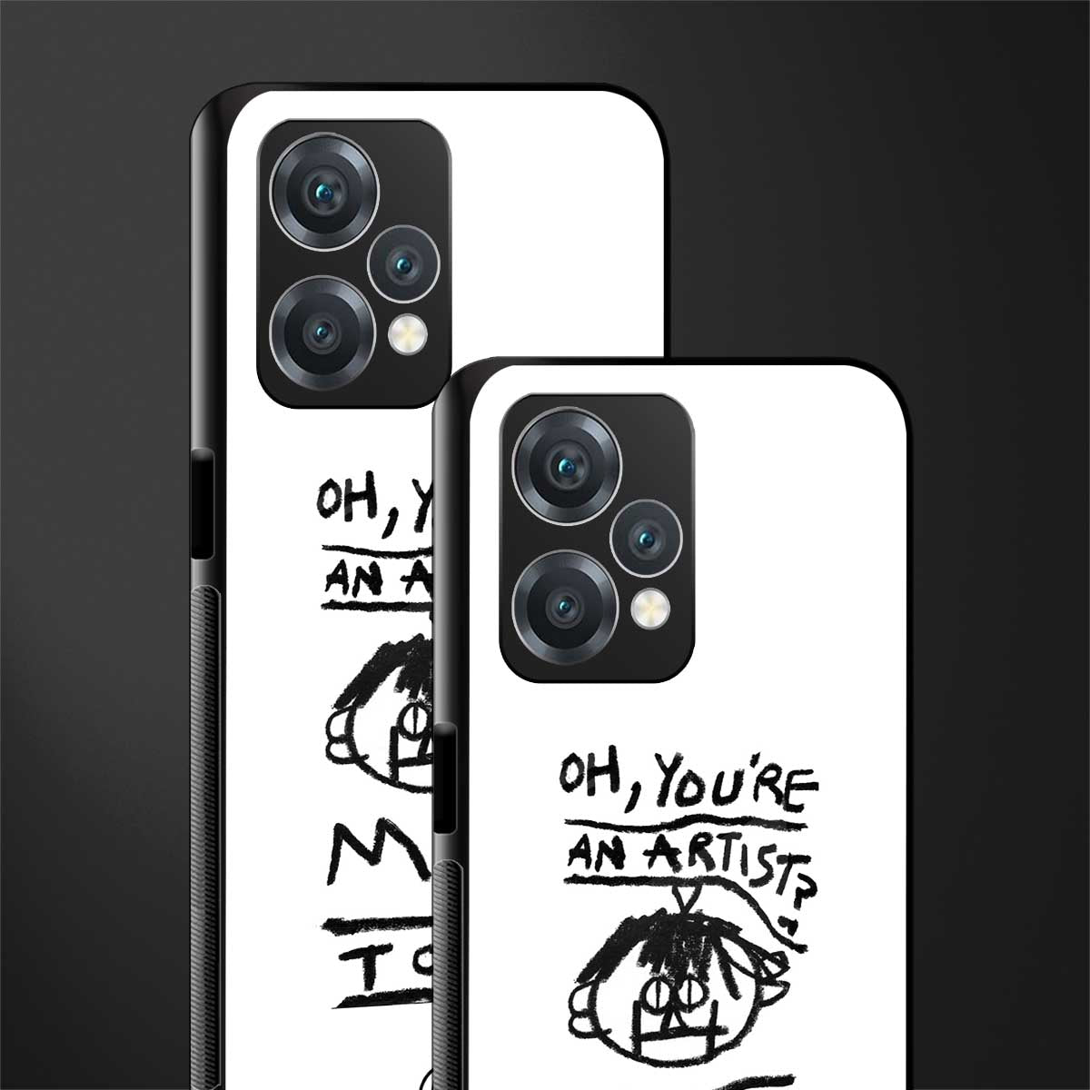 you're an artist back phone cover | glass case for oneplus nord ce 2 lite 5g