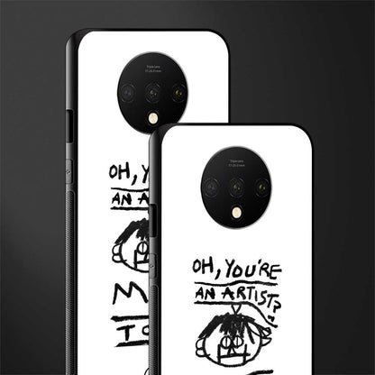 you're an artist glass case for oneplus 7t image-2
