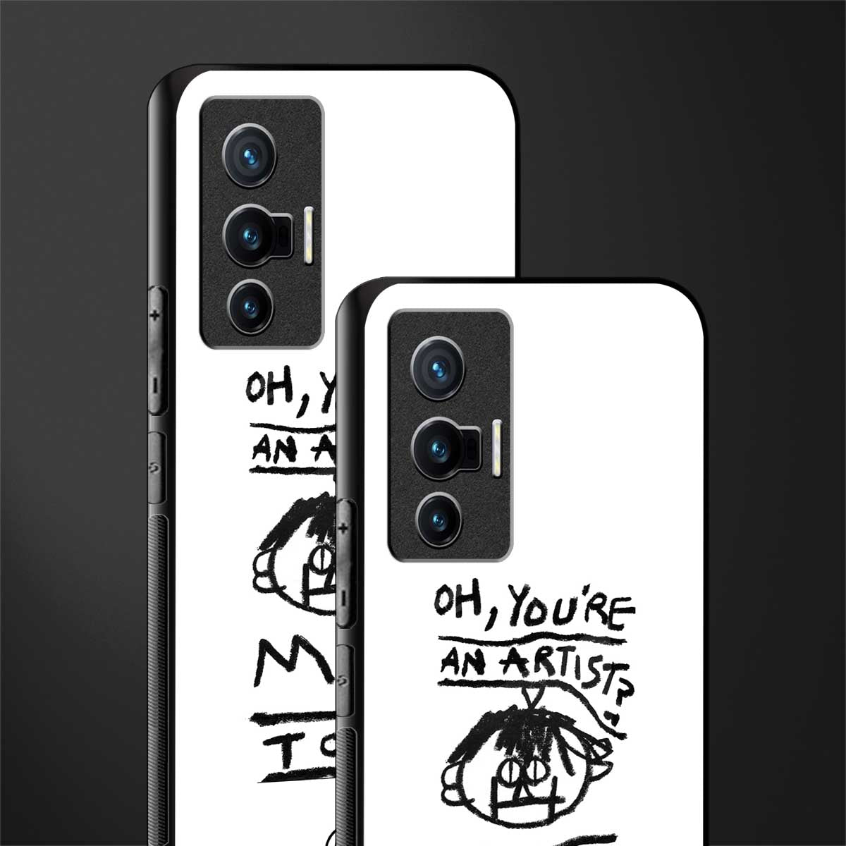 you're an artist glass case for vivo x70 image-2