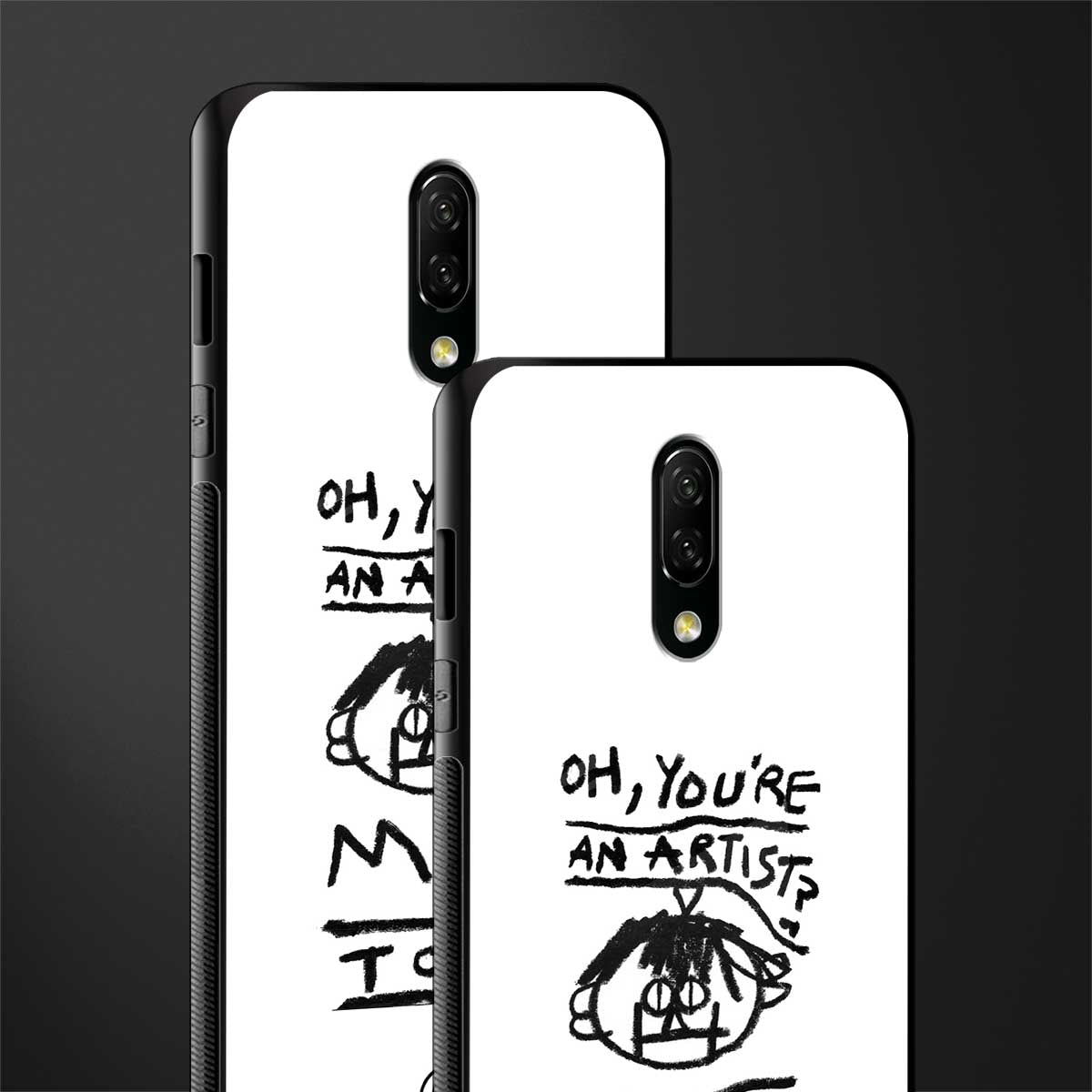 you're an artist glass case for oneplus 7 image-2