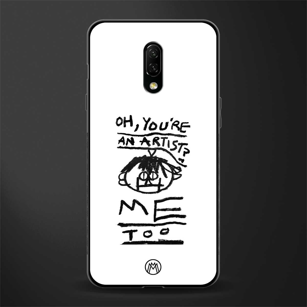 you're an artist glass case for oneplus 7 image
