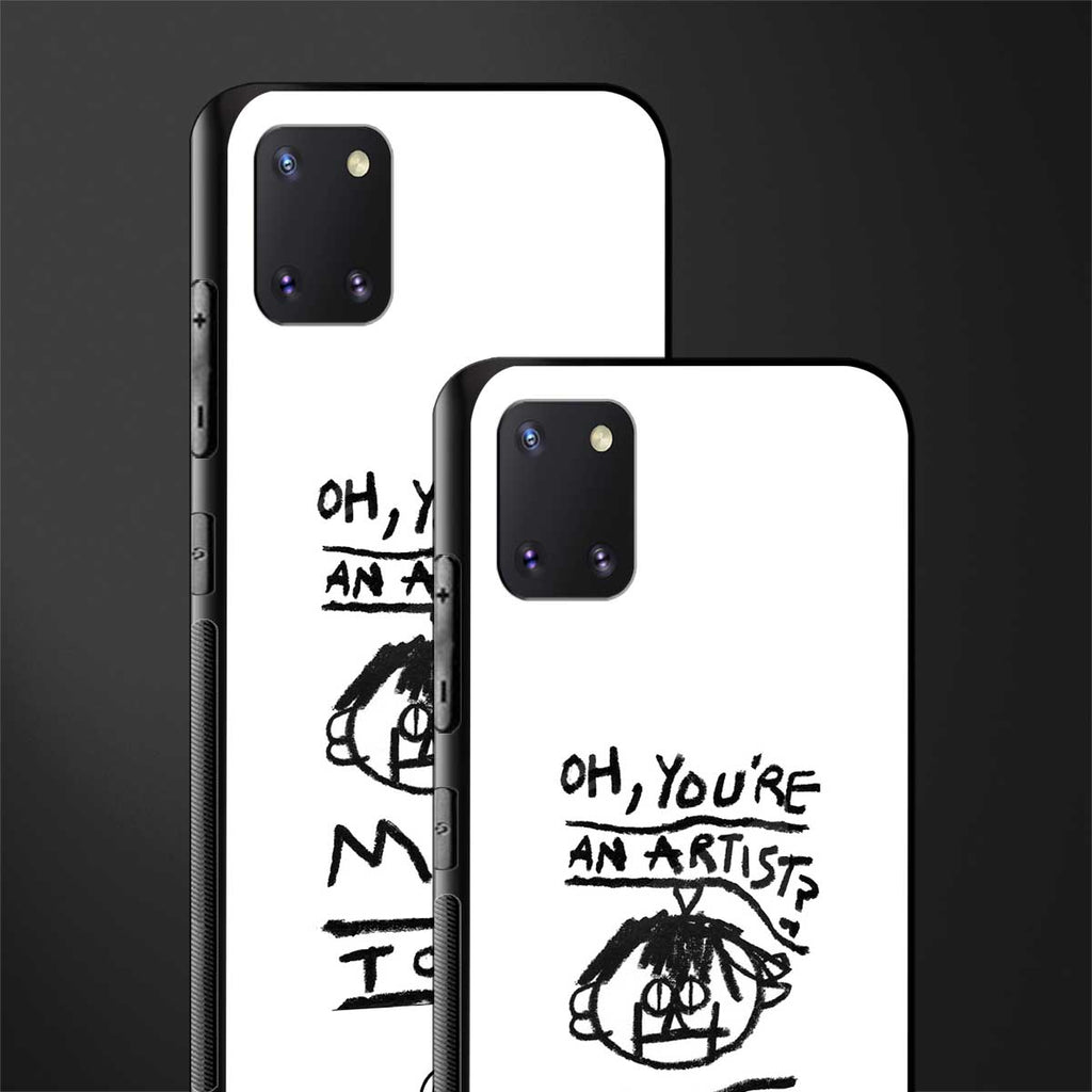 you're an artist glass case for samsung galaxy note 10 lite image-2