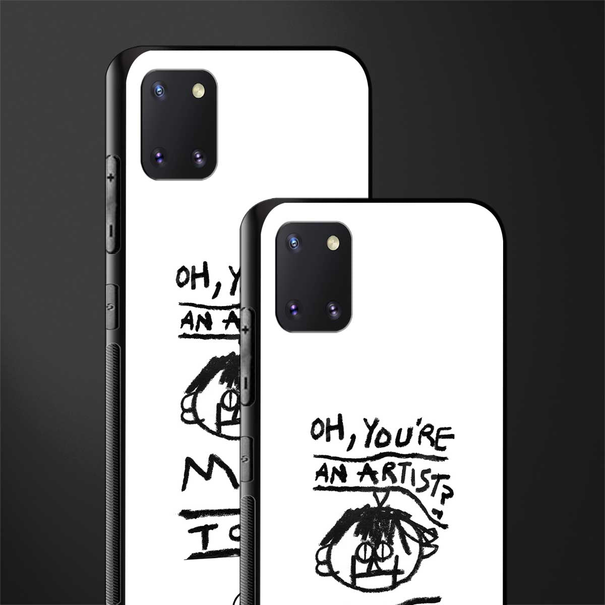 you're an artist glass case for samsung a81 image-2