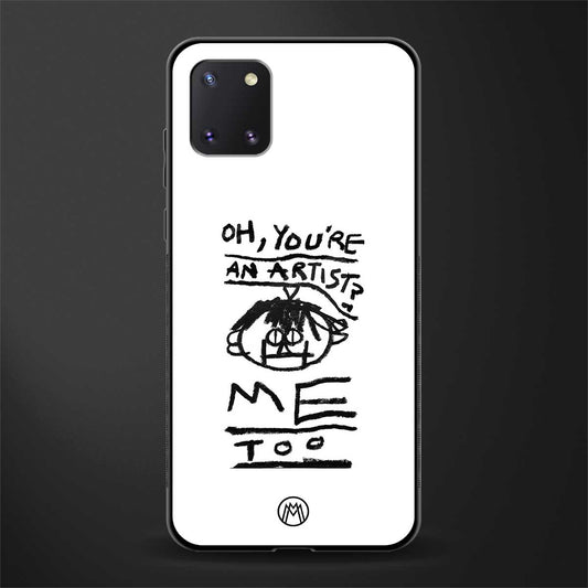 you're an artist glass case for samsung a81 image